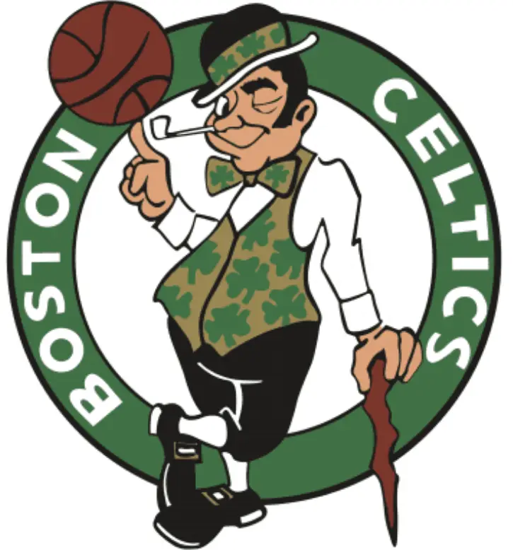 Boston Celtics Logo, demonstrated two import features—many small details, and 6 total colors