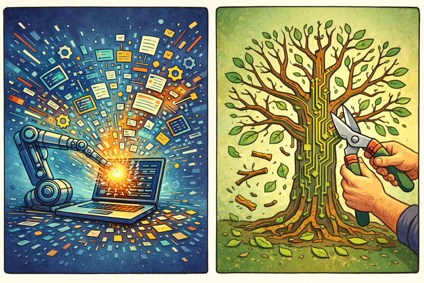AI Expansion vs Software Pruning